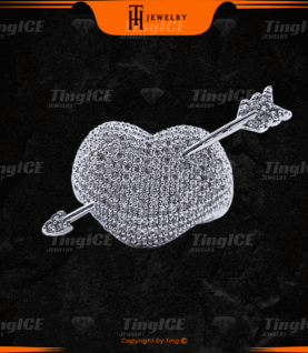 Nhẫn HEART SHAPE đính đá phong cách đường phố CS024