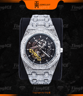 Đồng Hồ Cơ Đính Full Phong Cách HipHop DHD021