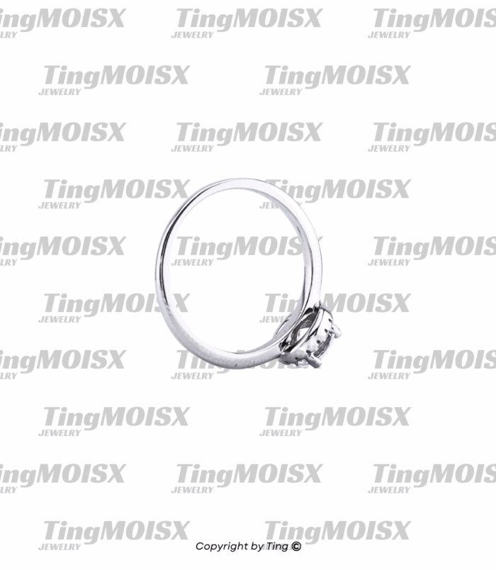 Nhẫn nữ moissanite 0.5ct NLM03