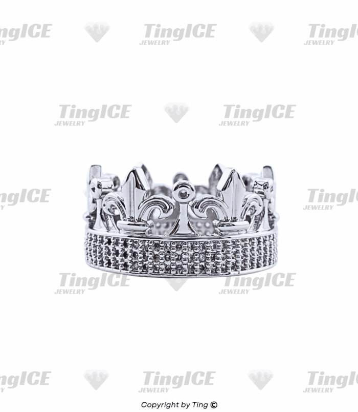Nhẫn vương miện KING đính full phong cách HipHop CS023
