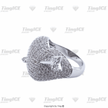 Nhẫn HEART SHAPE đính đá phong cách đường phố CS024