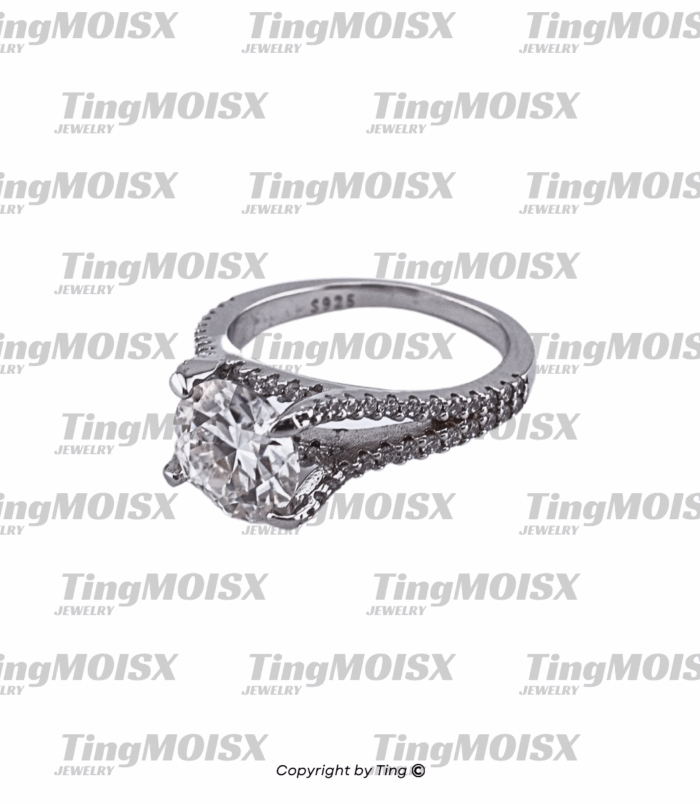 Nhẫn nữ moissanite NLM010