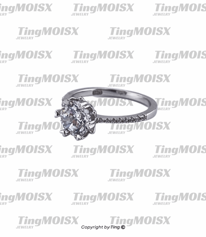 Nhẫn nữ moissanite NLM015