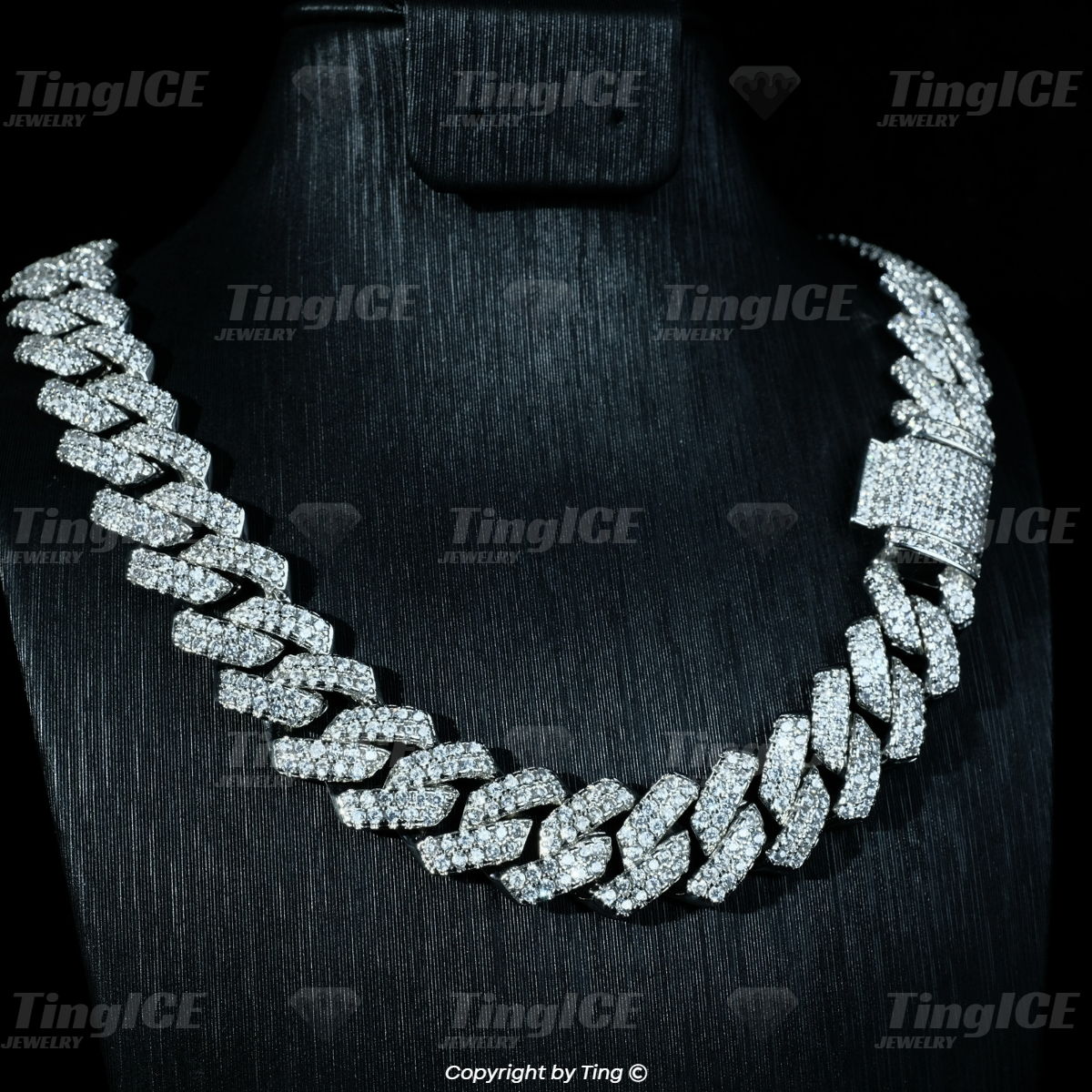 dây chuyền cuban 13mm cá tính