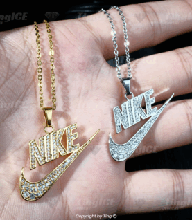 Dây Chuyền Mặt NikeS Đính Đá HIPHOP Unisex