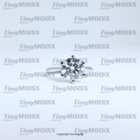 Nhẫn Nữ s925 Đính Mois Hạt Chủ 1 CARA sang trọng NLM001