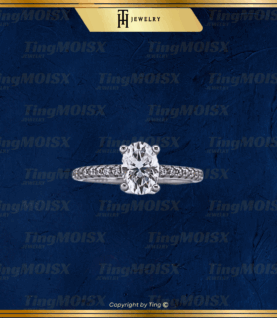 Nhẫn nữ moissanite NLM014