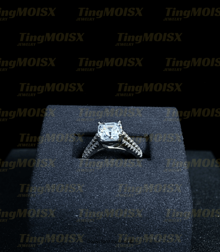 Nhẫn nữ moissanite NLM09