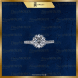 Nhẫn nữ moissanite NLM015