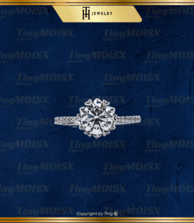 Nhẫn nữ moissanite NLM015