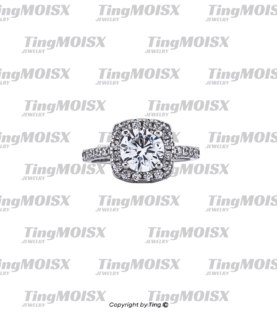 Nhẫn nữ moissanite NLM017