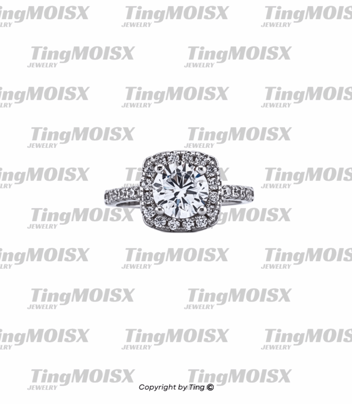 Nhẫn nữ moissanite NLM017