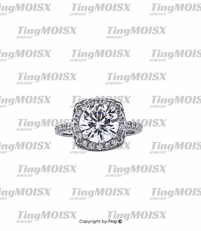 Nhẫn nữ moissanite NLM017