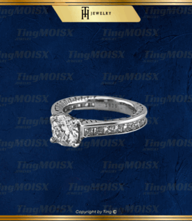 Nhẫn nữ moissanite NLM06
