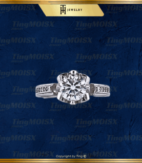 Nhẫn nữ moissanite NLM011