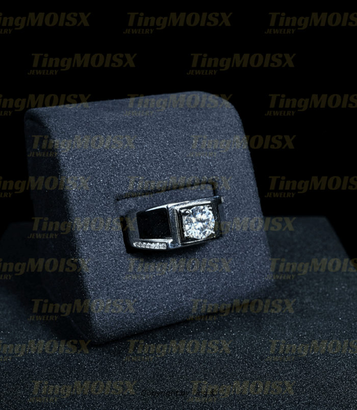 Nhẫn nam moissanite NNM05