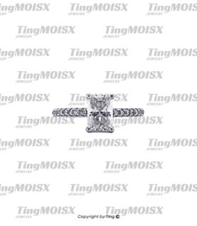 Nhẫn nữ moissanite NLM013