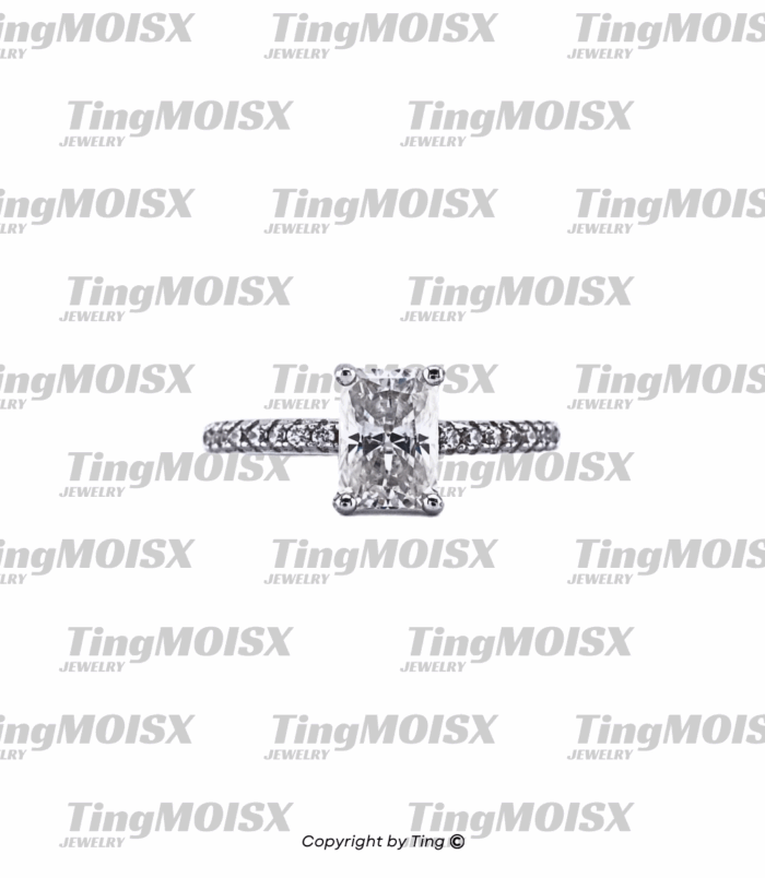 Nhẫn nữ moissanite NLM013
