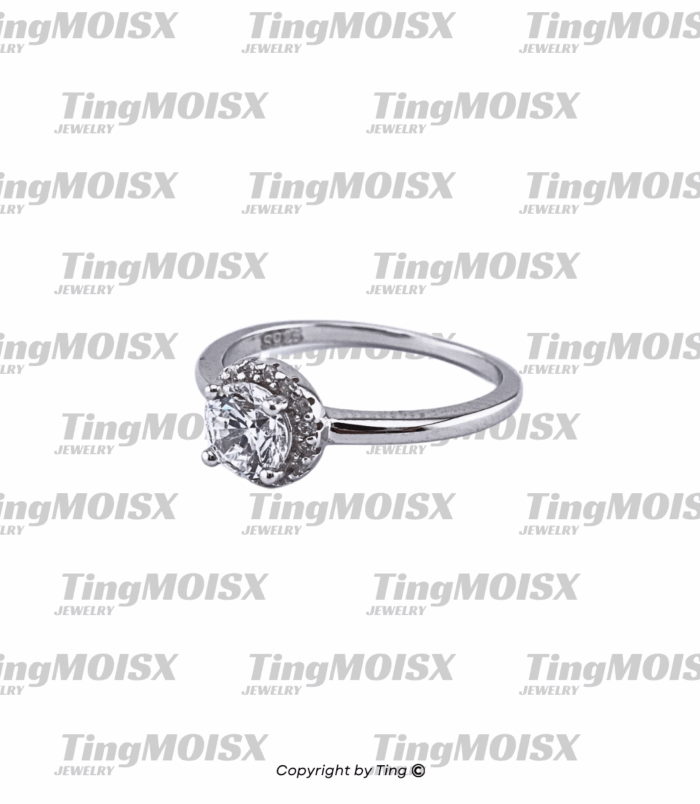 Nhẫn nữ moissanite 0.5ct NLM03