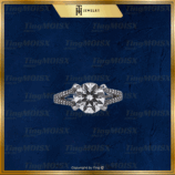 Nhẫn nữ moissanite NLM010
