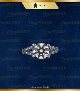 Nhẫn nữ moissanite NLM010