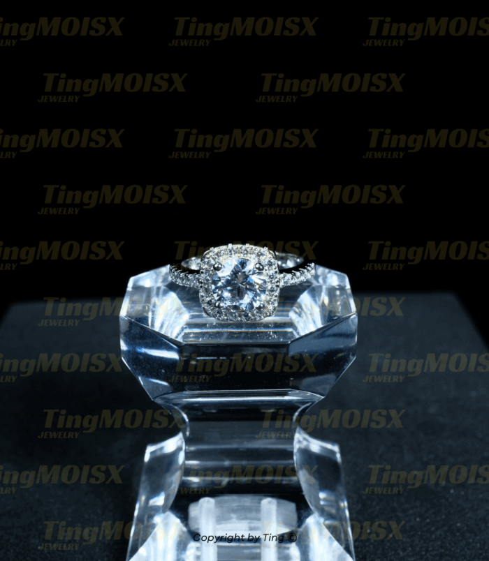 Nhẫn nữ moissanite NLM017