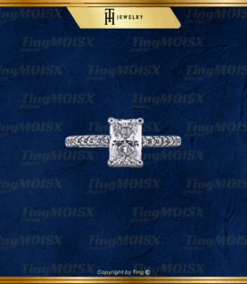 Nhẫn nữ moissanite NLM013
