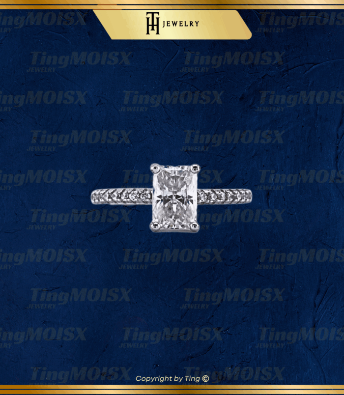 Nhẫn nữ moissanite NLM013