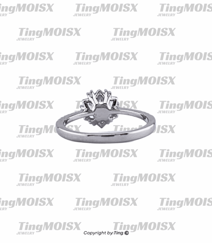 Nhẫn nữ moissanite NLM015