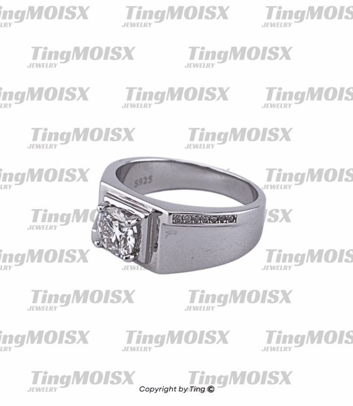 Nhẫn nam moissanite NNM05