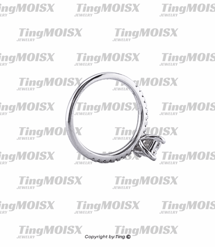 Nhẫn nữ moissanite NLM013