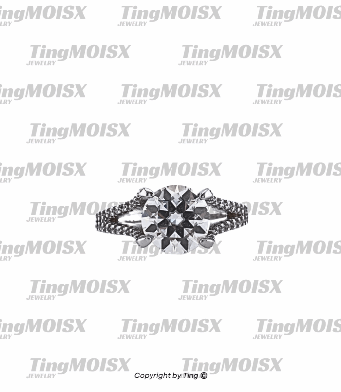 Nhẫn nữ moissanite NLM010