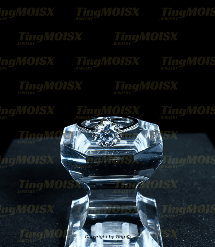 Nhẫn nữ moissanite NLM015