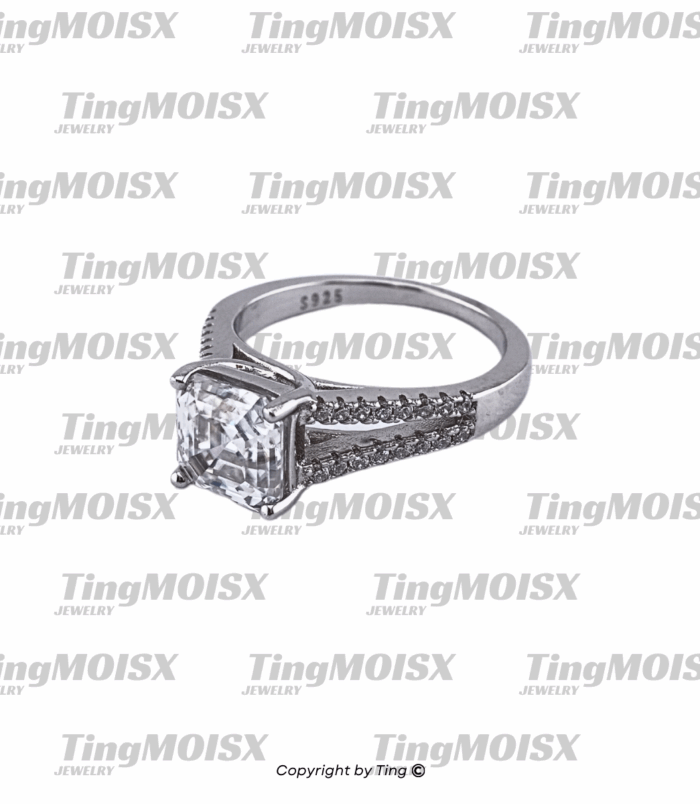 Nhẫn nữ moissanite NLM09