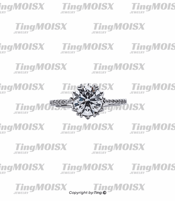 Nhẫn nữ moissanite NLM015