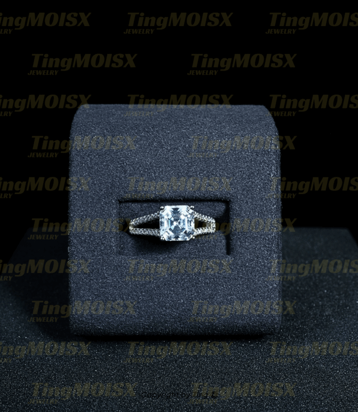 Nhẫn nữ moissanite NLM09