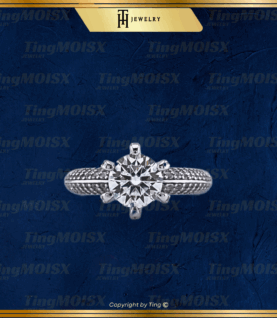 Nhẫn nữ moissnite NLM03