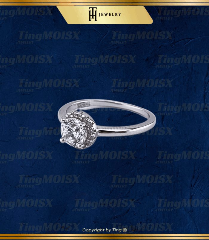 Nhẫn nữ moissanite NLM03