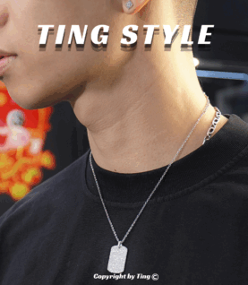 Dây chuyền đính full Zircon thiết kế Highlight Tag