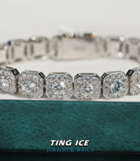 Lắc tay Tennis Vuông Bạc s925 Full Cz 5A