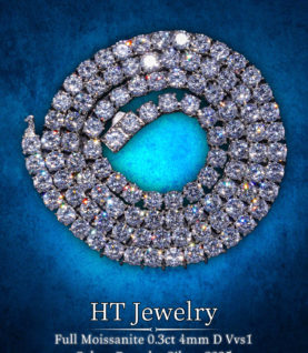 Dây Chuyền Tennis 4mm Silver S925 Full Cubic Zirconia 5A+