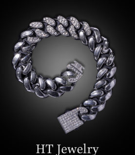 Vòng Tay Cuban Bracelet 15mm Center Cz ( Good Quality )