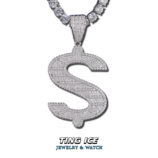 Mặt dây chuyền Dollar $ Bạc S925 Full Moissanite