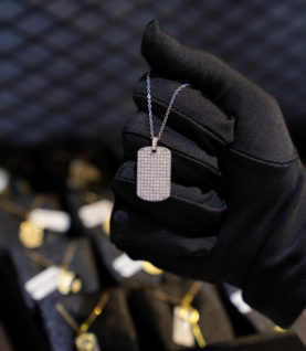 Dây chuyền đính full Zircon thiết kế Highlight Tag