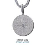 Mặt dây chuyền Star Tròn Bạc S925 Full Moissanite