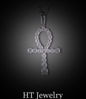 Mặt Dây Chuyền Ankh Pendant Full Moissanite Silver s925