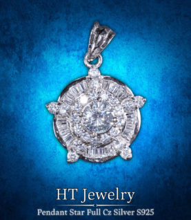 Mặt Dây Chuyền Pendant Star Full CZ Silver s925