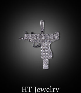 Mặt Dây Chuyền Gunz Pendant Full Moissanite Silver s925