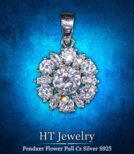 Mặt Dây Chuyền Pendant Flower Full CZ Silver s925