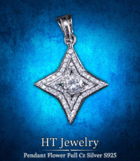 Mặt Dây Chuyền Pendant Flower Full CZ Silver s925